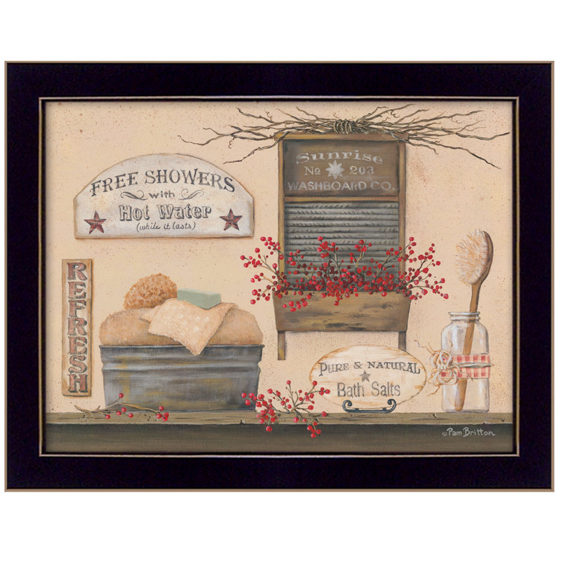 « free douches »-cadre photo, impression sur papier
