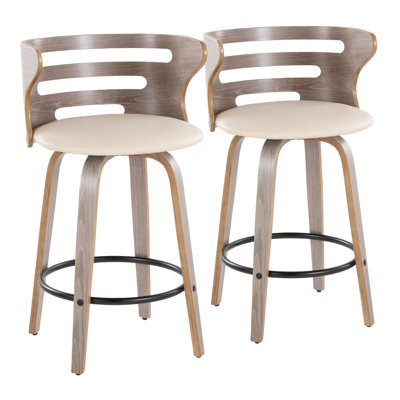 Swivel Upholstered Counter Stool