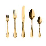 Caccia Flatware Set with Cake Forks - 30 Pieces - Ice