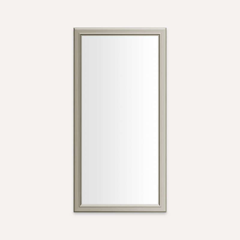 Main Line Full Length Mirror with Bryn Mawr Frame, 39.5" H x 19.13" W, Nickel