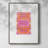 Rodeo Disco Framed Print - Solid Wood