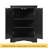 Black Triangle Bathroom Storage Cabinet With Adjustable Shelves, Freestanding Floor Cabinet For Home Kitchen-1254954505
