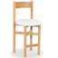 Zoyah Tayla Linen Counter Stool