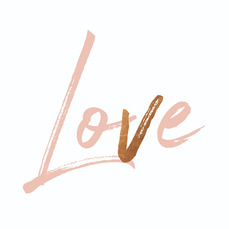 Love In Copper - Wrapped Canvas Print, 30cm H x 30cm W x 3.8cm D