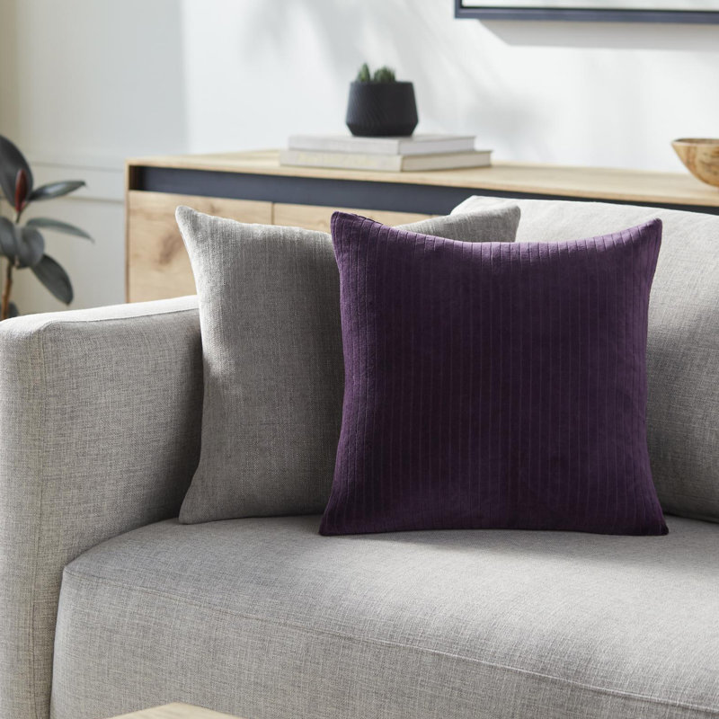 Table basse Alcona Bayer, Housse de coussin seulement - sans coussin, Prune, 20 po x 20 po