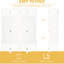 Barrière de séparation en fibre White Wave, cloison pliante à 4 panneaux muraux, bureau de 5,6 pi, cloison élégante, écran, pièces autoportantes et espace élégant