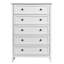 Armoire de rangement à 5 tiroirs et poignée double, structure de 31,5 pouces-409990870