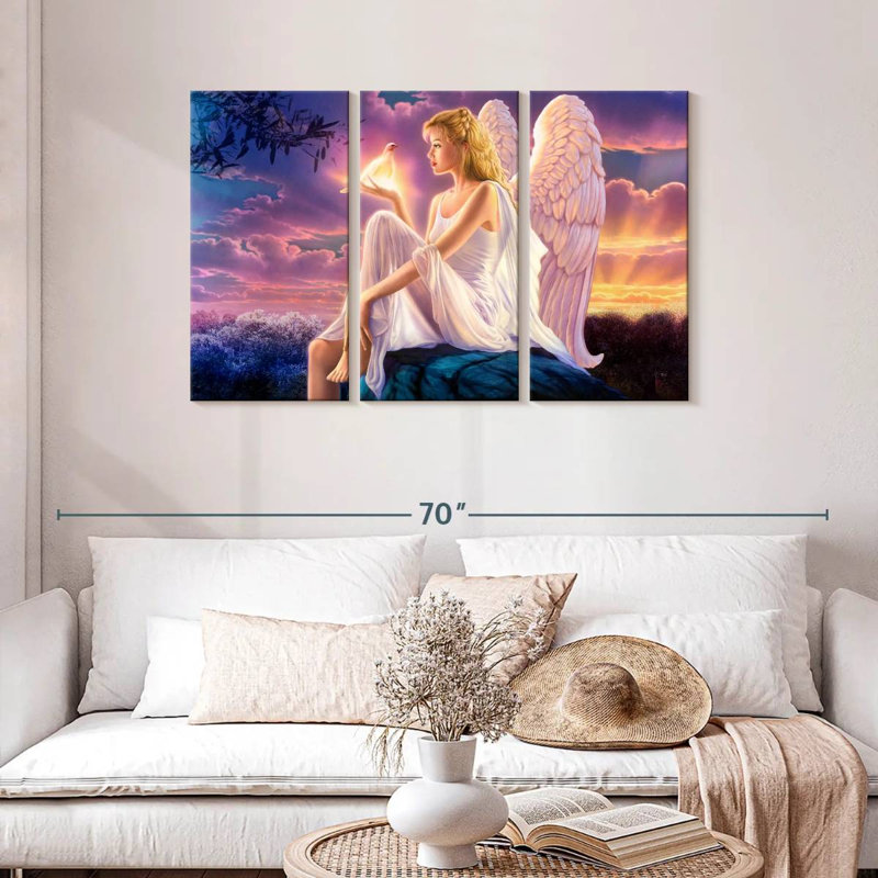 Crépuscule Leisha Angel I, H 28 po x l 45 po