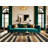 Washable Desert Tan Dark Gray Striped Area Rug-547863365