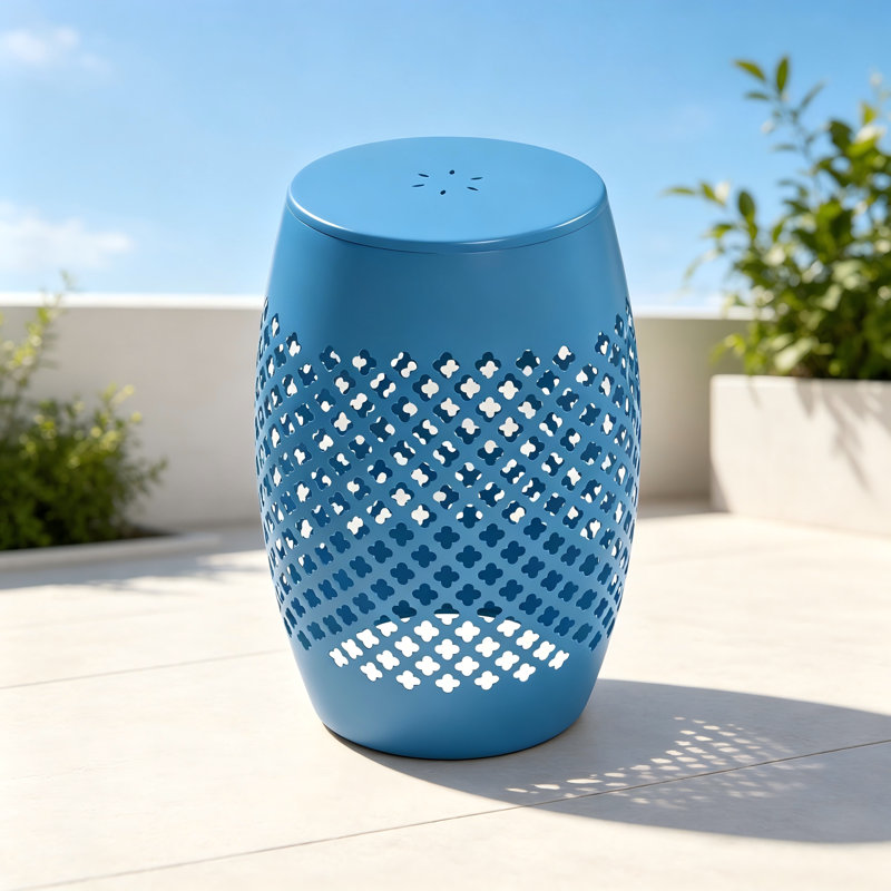 Iron Top End Table