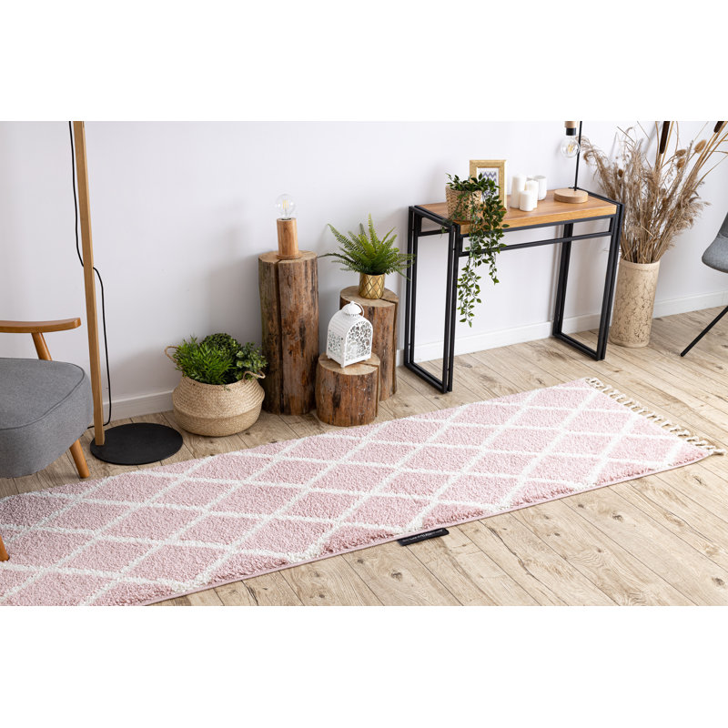 Runner Geometric Area Rug, Runner 60 x 250cm