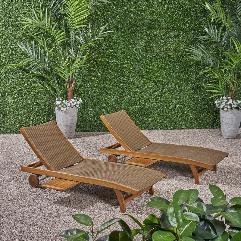 Chaise Lounge Chair, Brown