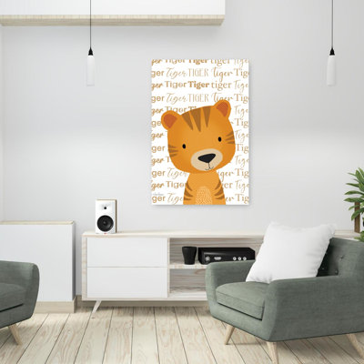 Baby Tiger 1 Piece Wrapped Canvas Wall Art