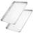 Baking Sheet Set Of 2 - Stainless Steel Cookie Sheet Baking Pan, Size 16 X 12 X 1 Inch, Non Toxic,Silver