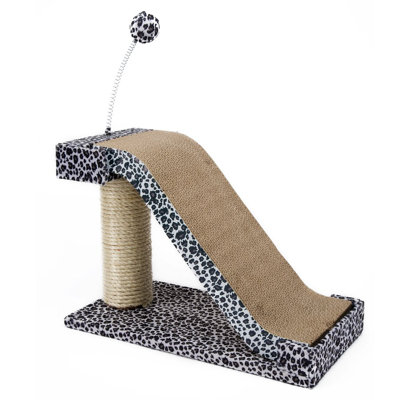14" Aveline Cat Tree Cat Scratching Post and Board | Leopard Activity Center 