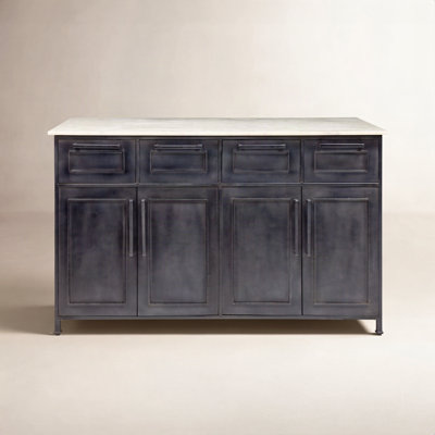 Lydia Marble Top Kitchen Island