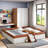 Mishelle Upholstered Daybed with Fence and Stairs-1137170995