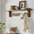 Durango 60"L Industrial Wood Coat Hook Entryway Shelf