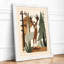 Woodland Deer Mid-Century - Framed Print-678525367-678525368