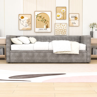 Upholstered Daybed with Trundle