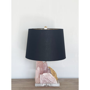 Lampe de table à quartz rose Luminessence