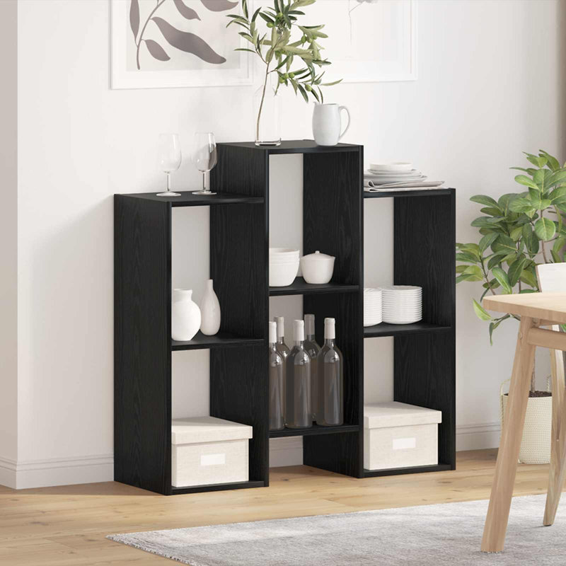90cm H x 90cm W Bookcase, Black Oak