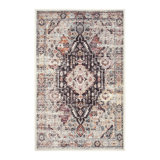 GLN Rugs Vintage Collection - Machine Washable Area Rug, Vintage Washable Rug, Non Slip Area Rug, Low Pile Living Room Rug, Bedroom Rug, Bathroom Rug - Easy Clean (Multicolor Rug)