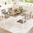5-Piece Kitchen Table Chairs Set, Dining Table Set For 4, Rectangle Dining Room Table Set With Four Chairs And Wooden Table Top, Dining Table Set With Backrest For Small Spaces, Dining Or Living Room-959311465