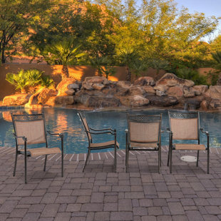 Sumyeg Premium All-Weather Wicker Outdoor Dining Armchair (Set of 4)