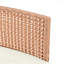 Canapé modulaire d'extérieur demi-lune 8 pièces Beige-1268084692