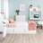 Mcclarrie 34" Tall 4-Drawer Dresser for Bedroom, Chest of Drawers, Storage for Bedroom, Living Room, Office, 18.25" D x 30" W x 34" H, White Acrylic Knobs-2094626284