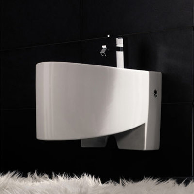 Bidet mural de 17 po Zefiro