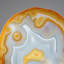 Genuine Banded "Smiley Face" Quartz Agate Slice from Brazil (0.6 Lbs)