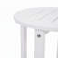 Table de bout en HDPE pour l'extérieur, table de bout ronde pour patio toutes saisons 16 po