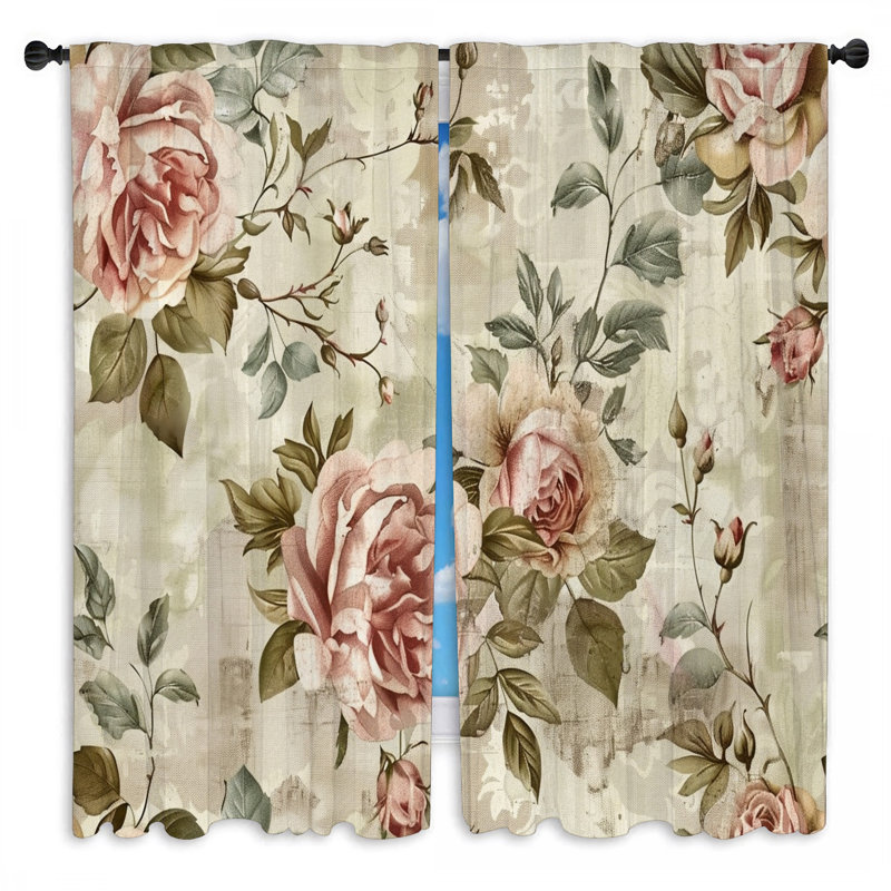 Madea Room Darkening Curtain Pair, 40" W x 61" L