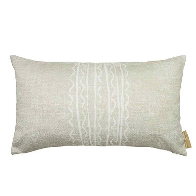 Niho Lumbar Pillowcase Ivory and Beige