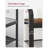 Entryway Bench With Coat Rack, 4-In-1, With 9 Removable Hooks, A Hanging Rod, 13.3 X 33.1 X 72.1 Inches, Rustic Brown And Black