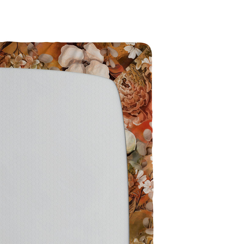 Drap-housse motif hortensia Ambesonne