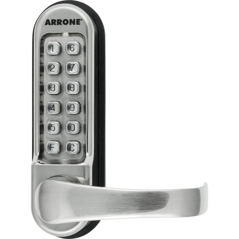 Keyless Right Hand Door Handle, Satin Stainless Steel