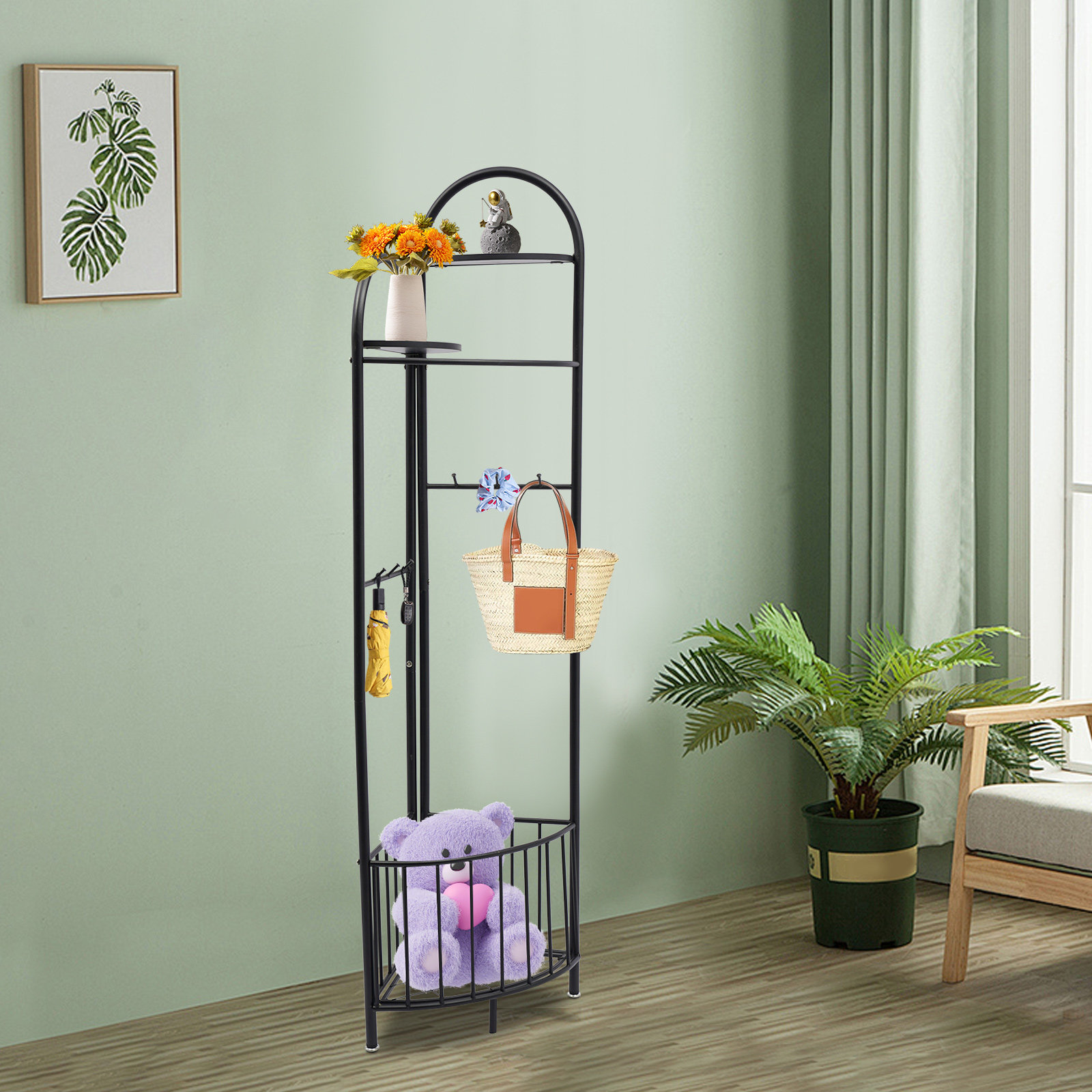 17 Stories Metal Freestanding 6 - Hook Coat Rack & Reviews - Wayfair Canada
