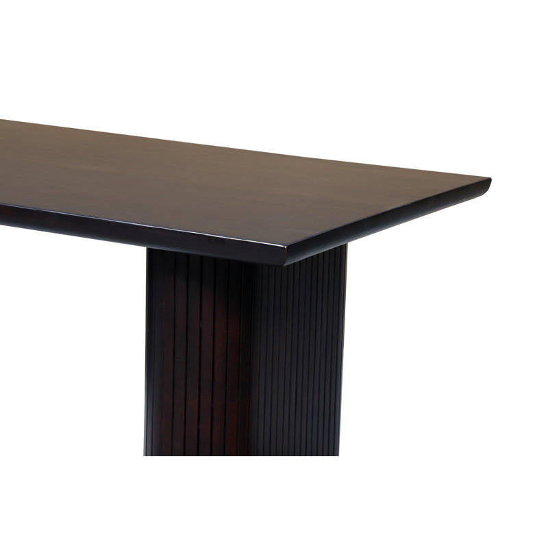 Solid Wood Dining Table, Black