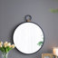 Miroir mural avec cadre noir