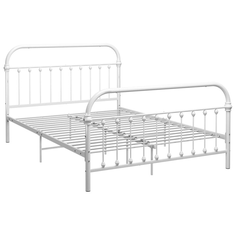 Jaxson Metal Bed, 90 x 200 cm, white