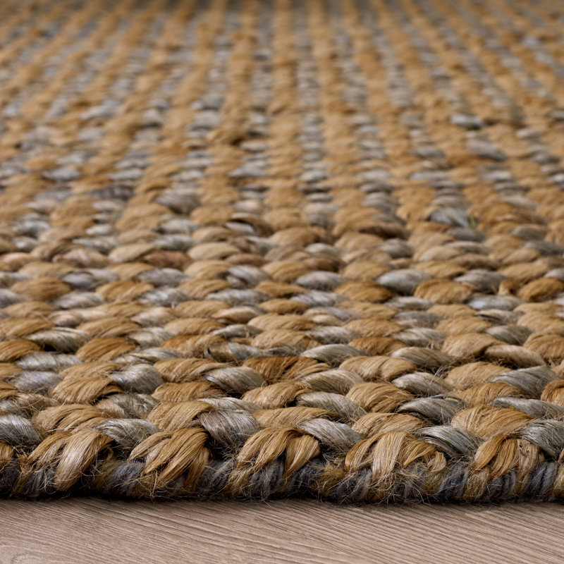 Natural Fiber Couture 110 Hand Woven 80% Jute; 20% Cotton No Pattern Rug, Round 6'