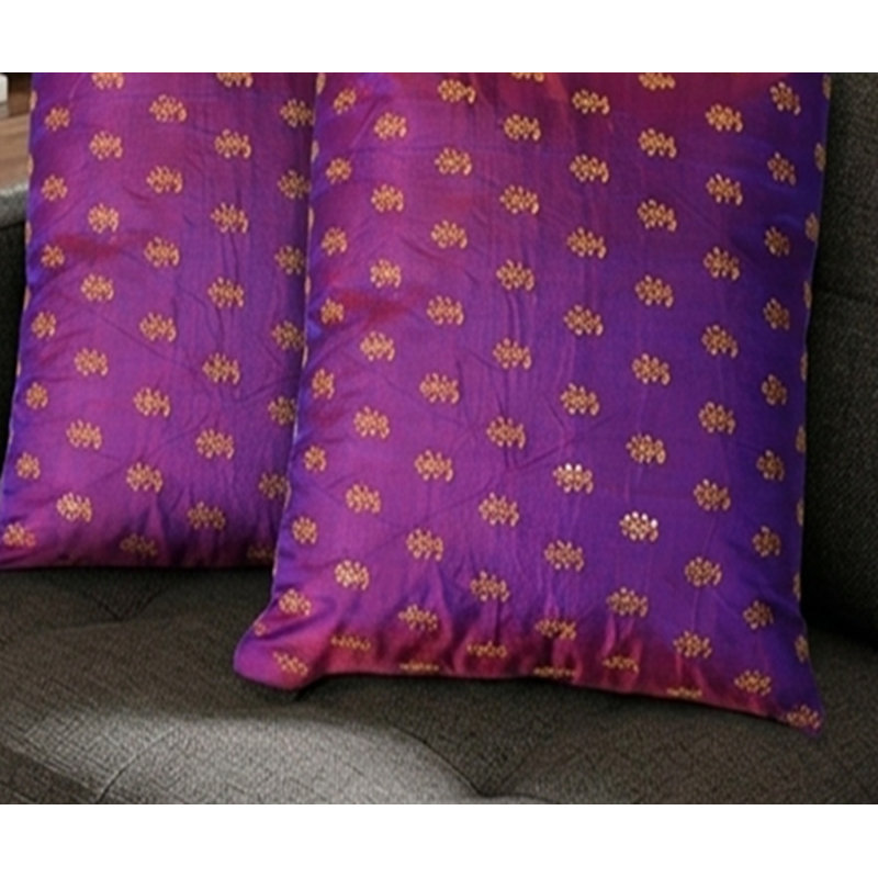 Housse de coussin décorative faite à la main 16 po x 16 po