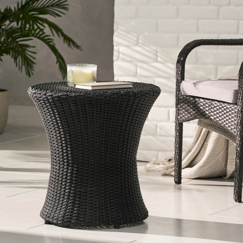 Convenient End Stand - 19.51 Inch Wide, No Assembly Black Side Table , Square, Black