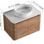 Meuble-lavabo mural contemporain de 30 po avec lavabo d'art haut de gamme en céramique, 2 armoires silencieuses à fermeture en douceur et surface de travail moderne, mécanisme de fermeture, structure en contreplaqué-1323566270