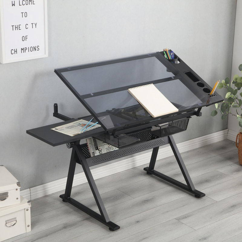 Glass Steel Desk