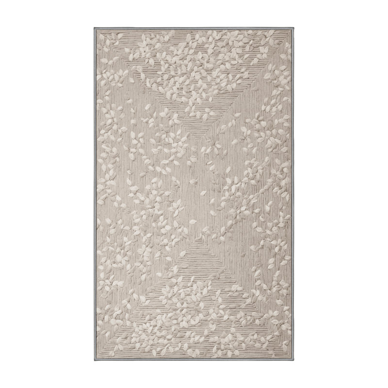Tapis gris lavable à la machine