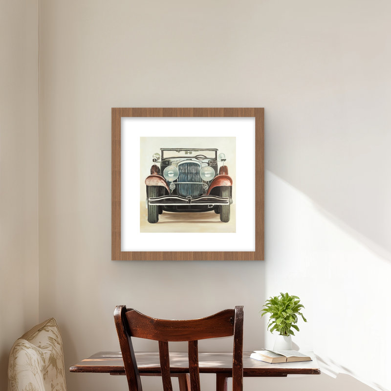 Impression de voiture ancienne de luxe des années 1920 | Décor de transport de bureau